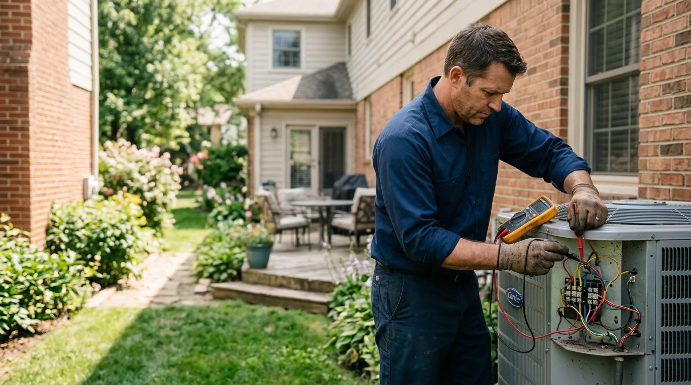 HVAC technician working near Kansas City, KS